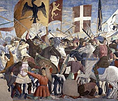 Piero della Francesca, Battaglia di Eraclio e Cosroe - Arezzo, Chiesa di San Francesco, Cappella Bacci