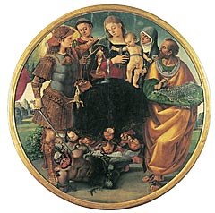 Luca Signorelli, Madonna col Bambino e santi - Cortona, MAEC