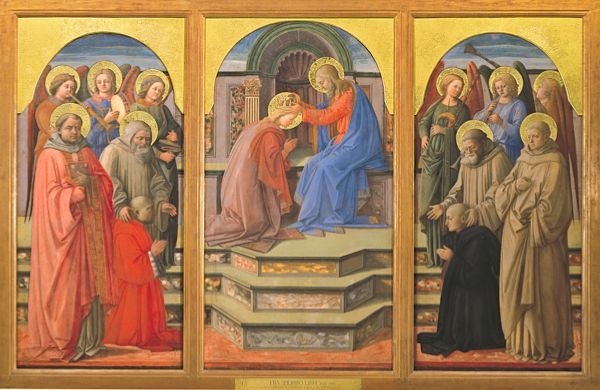 Filippo Lippi, Incoronazione della Vergine, quinto decennio del sec. XV (1 di 4)