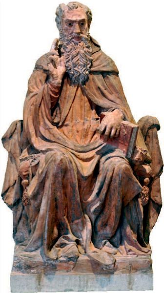 Michele da Firenze, Sant’Antonio abate seduto in faldistorio