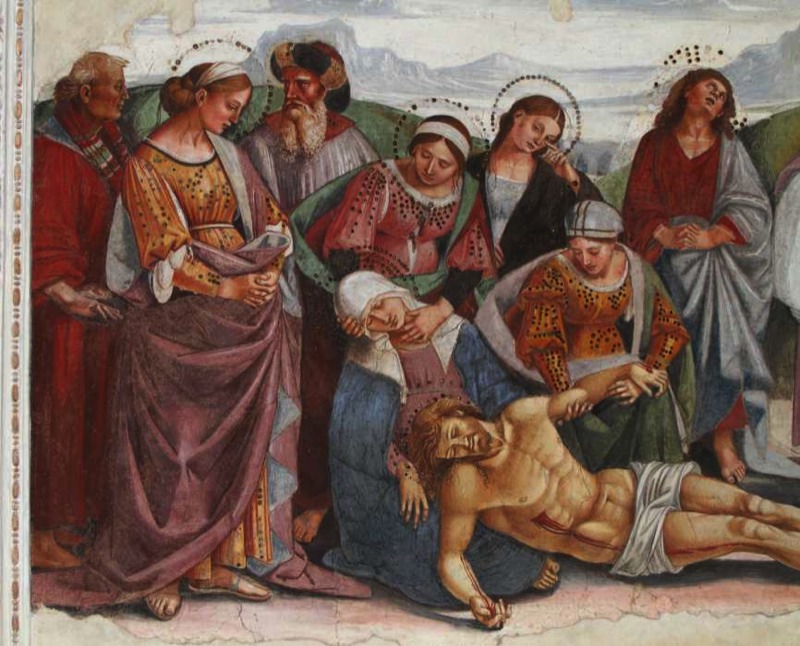 Luca Signorelli, Compianto sul Cristo morto (particolare)