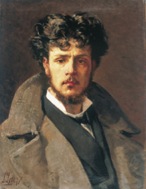 Silvestro Lega, Ritratto di Rinaldo Carnielo, 1878. Firenze, Galleria Rinaldo Carnielo